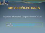 Importance of Conceptual Design Environment in Revit