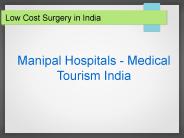 Low Cost Surgery in India