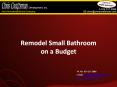 Remodel Small Bathroom on a Budget PowerPoint PPT Presentation