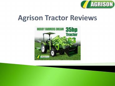 Agrison Tractors Reviews (4)