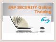 SAP Security Online Training PowerPoint PPT Presentation