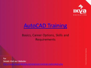 Best Auto CAD Training Institute in Hyderabad