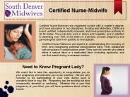 Registered Nurse Midwife Littleton