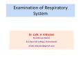 Clinical Examination Respiratory System F Y BAMS PowerPoint PPT Presentation