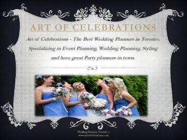 Wedding Planners Toronto | Wedding designers toronto