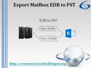 Export Mailbox EDB to PST