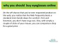 why you should  buy eyeglasses online