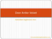 Deer Antler Velvet – Maximum Strength Formula