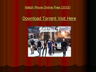 FAST AND FURIOUS 7 - FURIOUS 7 Online (1)