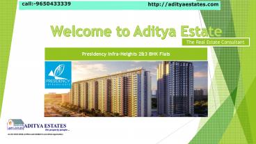 Flats in Presidency Infraheights Yamuna Expressway