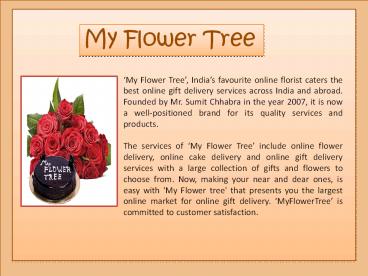 Online Flower and Cake