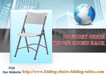 Banquet Chair Brown Round Back