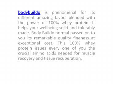 Wanna original body buildo powder, call 9015455599