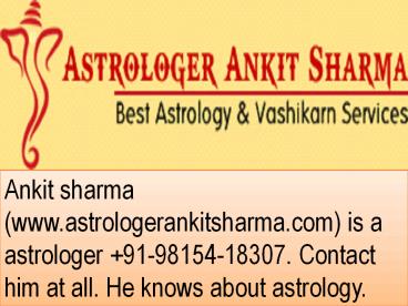 Astrologer Ankit Sharma Review About Business 9815418307