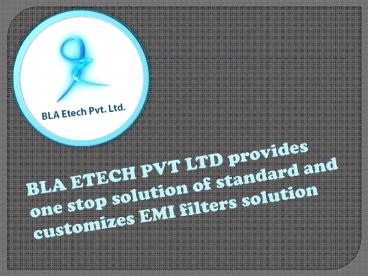EMI filters manufacturers in India