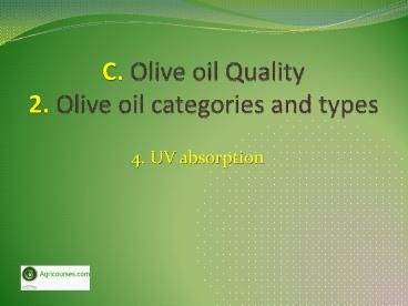 Lecture 4: UV absorption