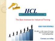 Six Weeks Industrial Training in Chandigarh