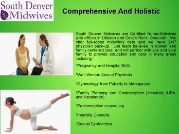 Midwifery Services in Colorado