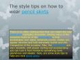 The style tips on how to wear pencil skirts (1)