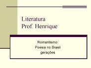 Literatura Prof. Henrique