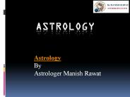 Astrologer Manish Rawat