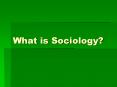 What is Sociology? PowerPoint PPT Presentation