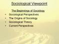 Sociological Viewpoint PowerPoint PPT Presentation