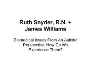 Ruth%20Snyder,%20R.N.%20 %20James%20Williams