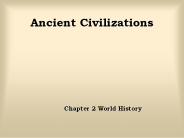 Ancient Civilizations