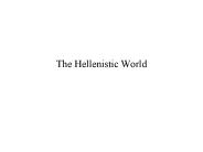The Hellenistic World