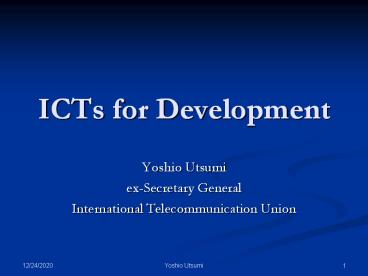 ICTs for Development
