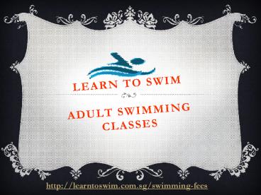 Learn to Swim- Adult Swimming Classes