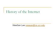 History of the Internet