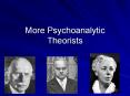 More Psychoanalytic Theorists PowerPoint PPT Presentation