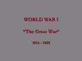 WORLD%20WAR%20I%20%20 PowerPoint PPT Presentation