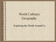 World Cultures Geography