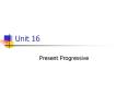 Present Progressive PowerPoint PPT Presentation