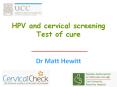 HPV and cervical screening Test of cure PowerPoint PPT Presentation