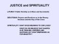 JUSTICE%20and%20SPIRITUALITY PowerPoint PPT Presentation