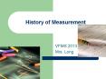 History of Measurement PowerPoint PPT Presentation