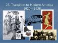 Transition to Modern America 1920 - 1928 PowerPoint PPT Presentation