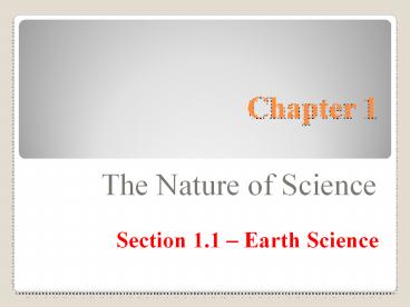 The Nature of Science