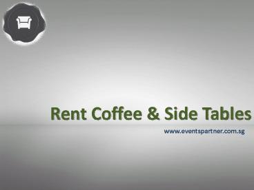 Table And Chair Rentals