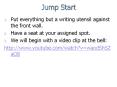 Jump Start PowerPoint PPT Presentation