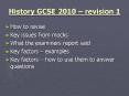 History GCSE 2010  PowerPoint PPT Presentation