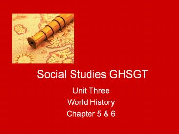 Social Studies GHSGT