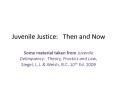 Juvenile Justice:  Then and Now PowerPoint PPT Presentation