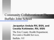 Community Collaboration at The Buffalo John School