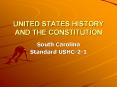 UNITED STATES HISTORY AND THE CONSTITUTION PowerPoint PPT Presentation