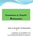 Fanamasinana ny Tempolin' Andriamanitra PowerPoint PPT Presentation